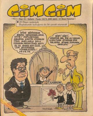 Gümgüm Haftalık Mizah Dergisi Sayı23 21 Nisan 1986 NDR21650 - 1