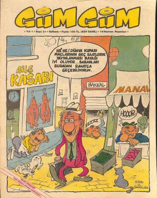 Gümgüm Haftalık Mizah Dergisi Sayı31 16 Haziran 1986 NDR21659 - 1