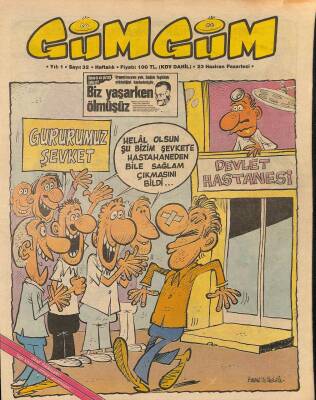 Gümgüm Haftalık Mizah Dergisi Sayı32 23 Haziran 1986 NDR21662 - 1