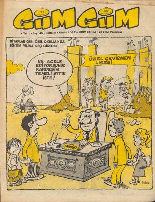 Gümgüm Haftalık Mizah Dergisi Sayı45 22 Eylül 1986 NDR21636 - 1