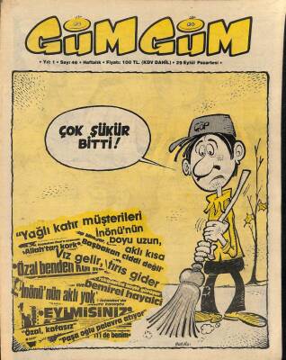 Gümgüm Haftalık Mizah Dergisi Sayı46 29 Eylül 1986 NDR21658 - 1