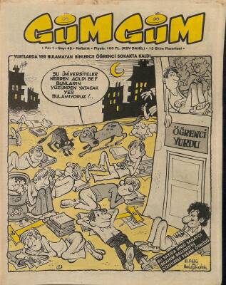 Gümgüm Haftalık Mizah Dergisi Sayı48 13 Ekim 1986 NDR21633 - 1