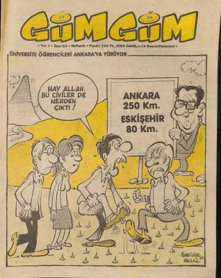 Gümgüm Haftalık Mizah Dergisi Sayı52 10 Kasım 1986 NDR21631 - 1