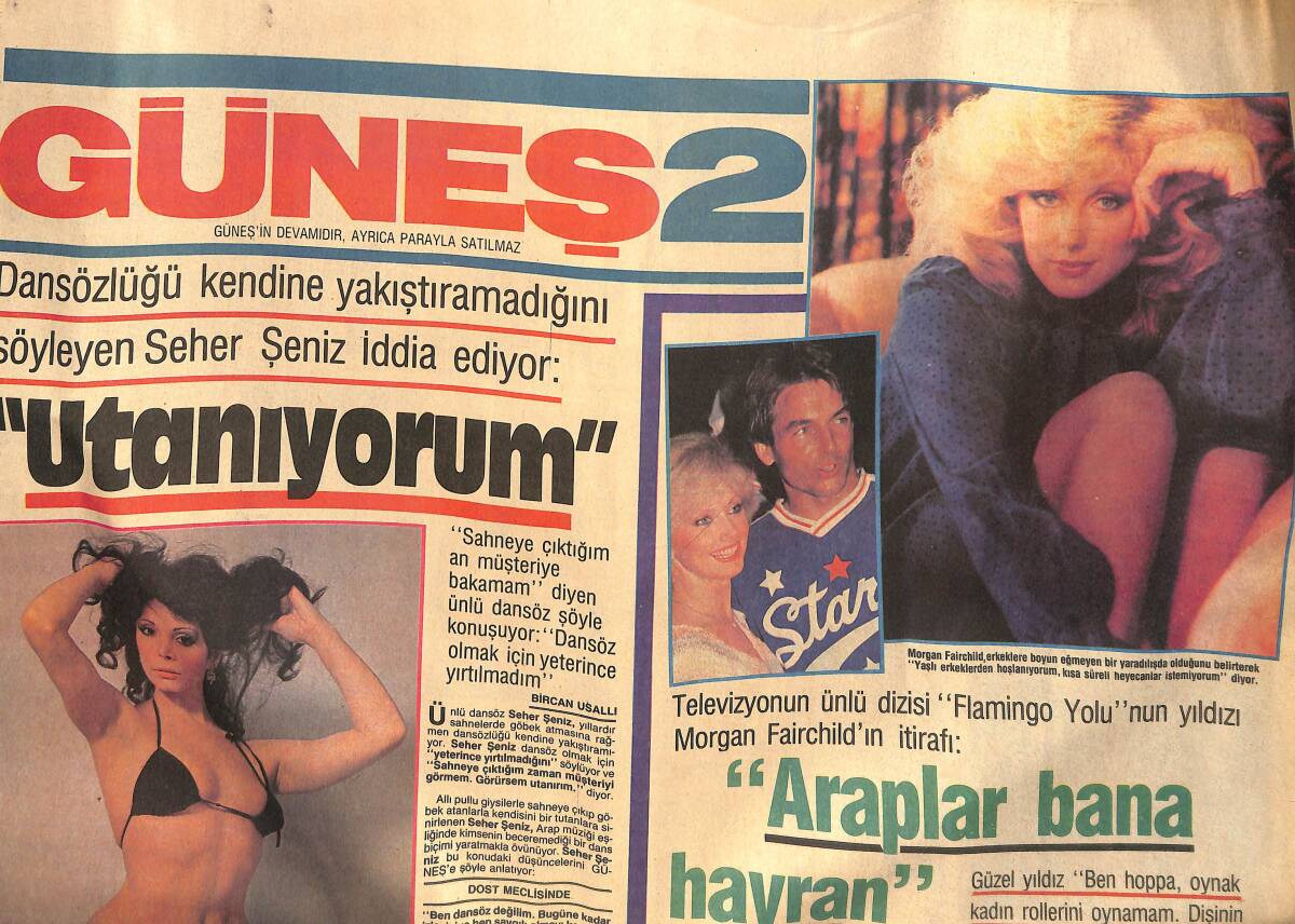 Güneş Gazetesi İki Eki 27 Kasım 1982 - Şeher Şeniz 