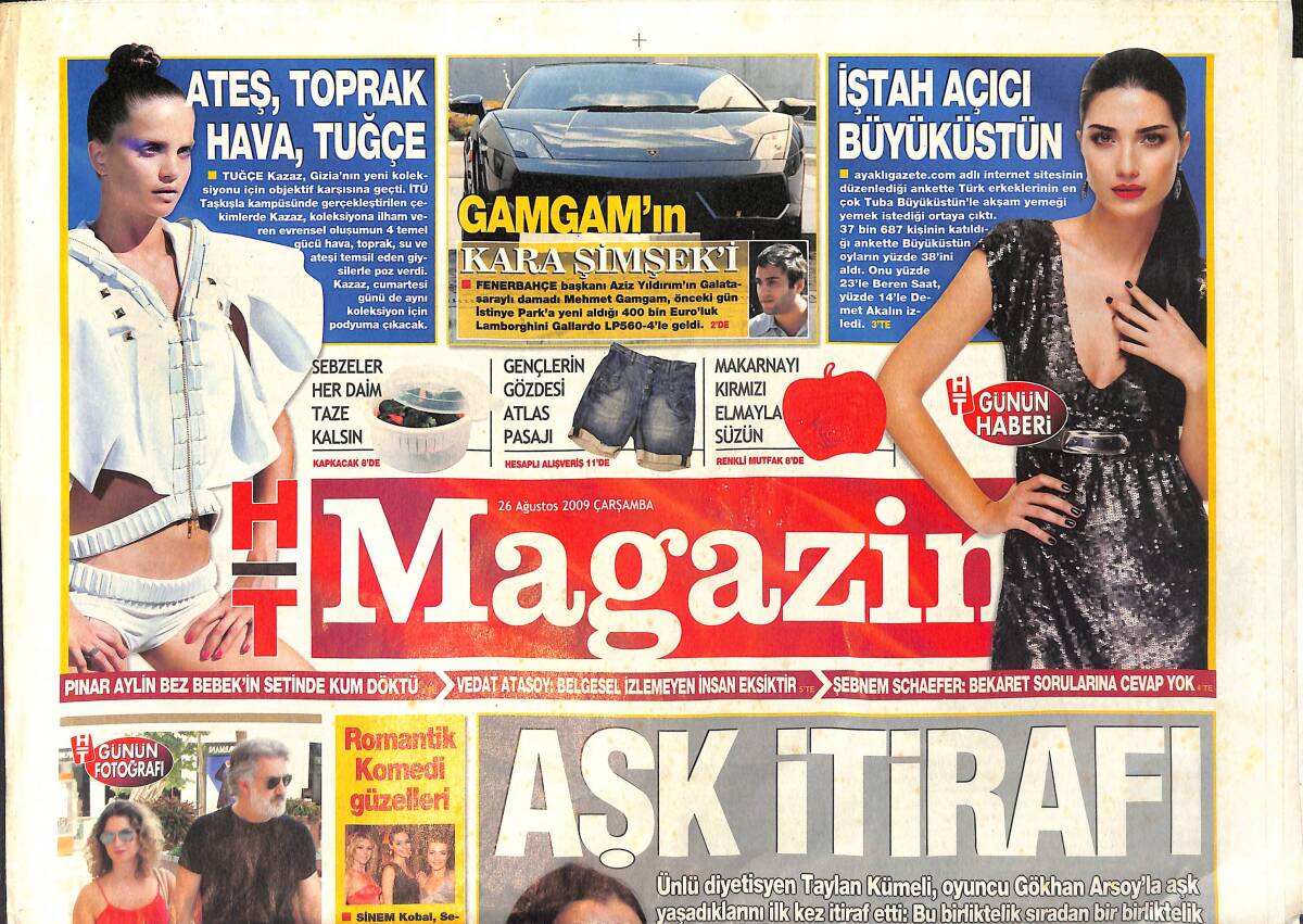 Haber Türk Gazetesi Magazin Eki 26 Ağustos 2009 - Madonna Kabalaştı - Kenan İmirzalıoğlu: Hollywood'a Gidip Tırmalamam GZ154098 - 1