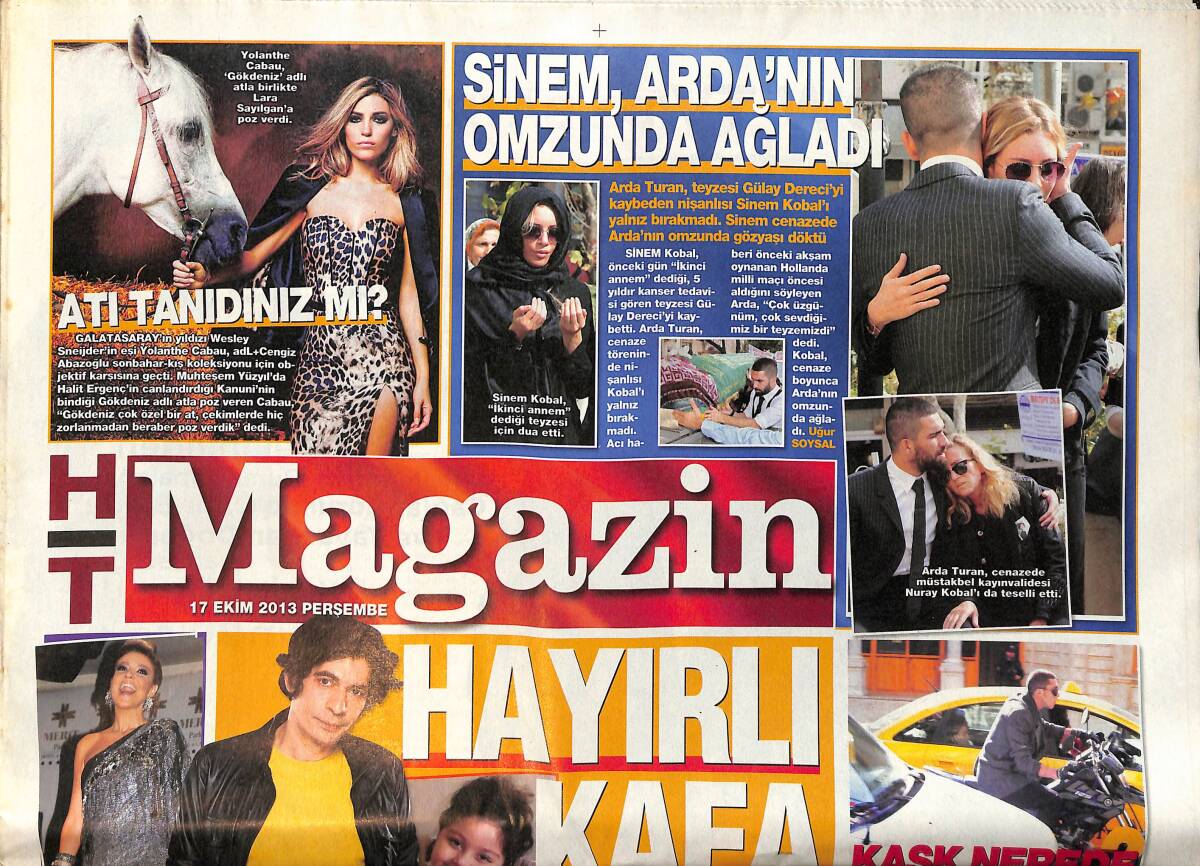 Habertürk Gazetesi Magazin Eki 17 Ekim 2013 - Casino'da Asena Ruleti - Murat Boz Çocukları Sinemaya Götürecek GZ153904 - 1