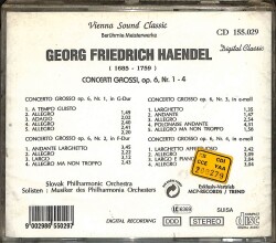 Haendel - Concerti Grossi Op.6,Nr.1-4 (Ürün Sıfırdır) CD2867 - 8