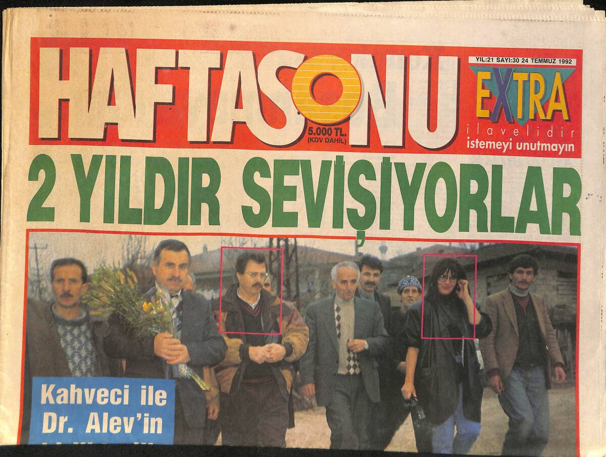 Hafta Sonu Gazetesi 24 Temmuz 1992 - İbrahim Tatlıses 