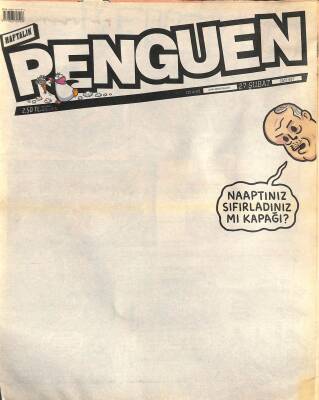 Haftalık Penguen Mizah Dergisi - Karikatür 201409 Sayı597 Naaptınız Sıfırladınızmı Kapağı? NDR82078 - 1