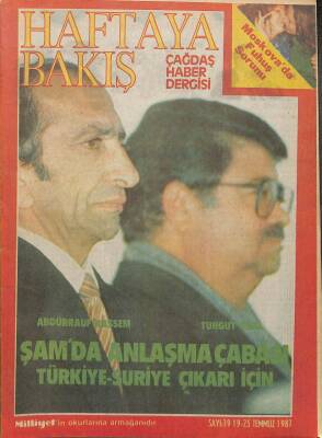 Haftaya Bakış 19-25 Temmuz 1987 - Abdürrauf Kassem Ve Turgut Özal DRG377 - 1