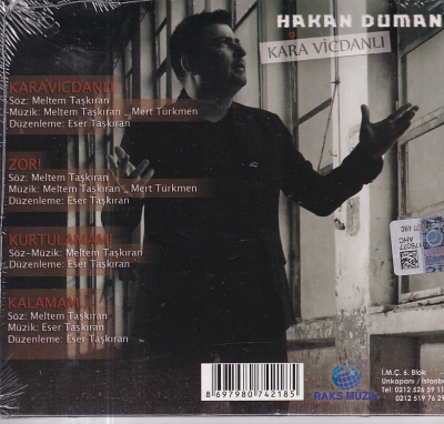 Hakan Duman - Kara Vicdanlı (Sıfır Ürün) CD Müzik CD1394 - 2