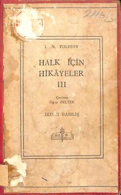 Halk İçin Hikayeler III NDR76600 - 1