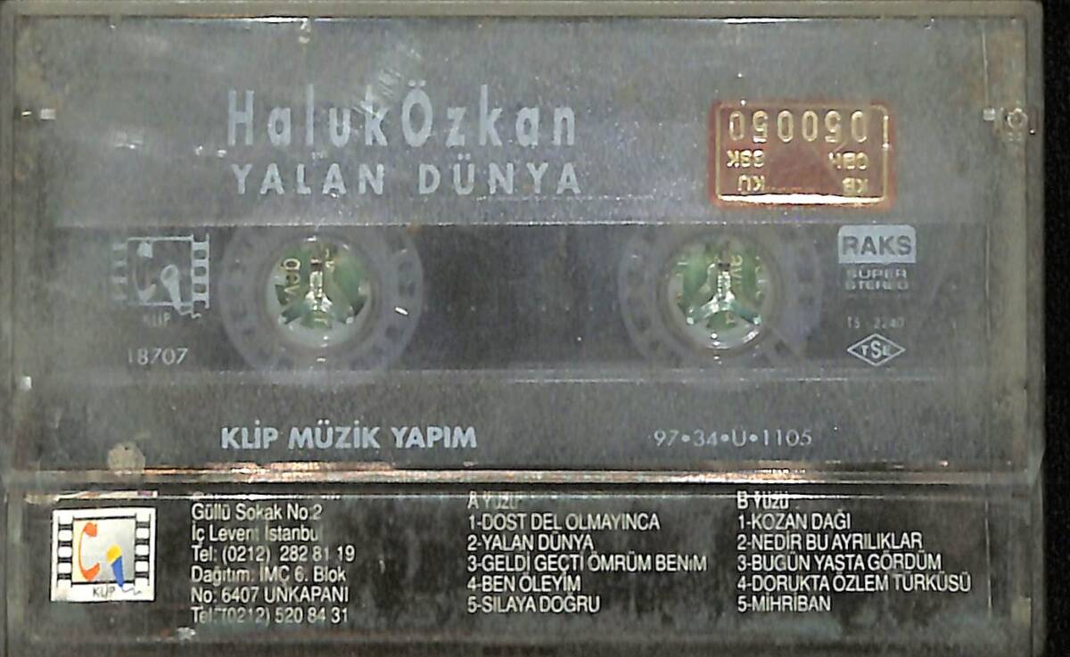 Haluk Özkan - Yalan Dünya Kaset (Kırmızı Bandrol - İkinci El) KST27375 - 2