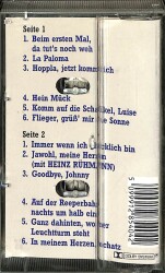 Hans Albers *Originalaufnahmen Eines Unvergessenen Künstlers* Kaset KST19016 - 2