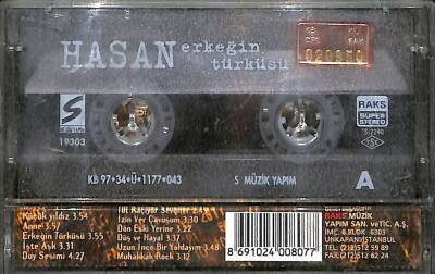 Hasan *Erkeğin Türküsü* Kaset KST23036 - 2