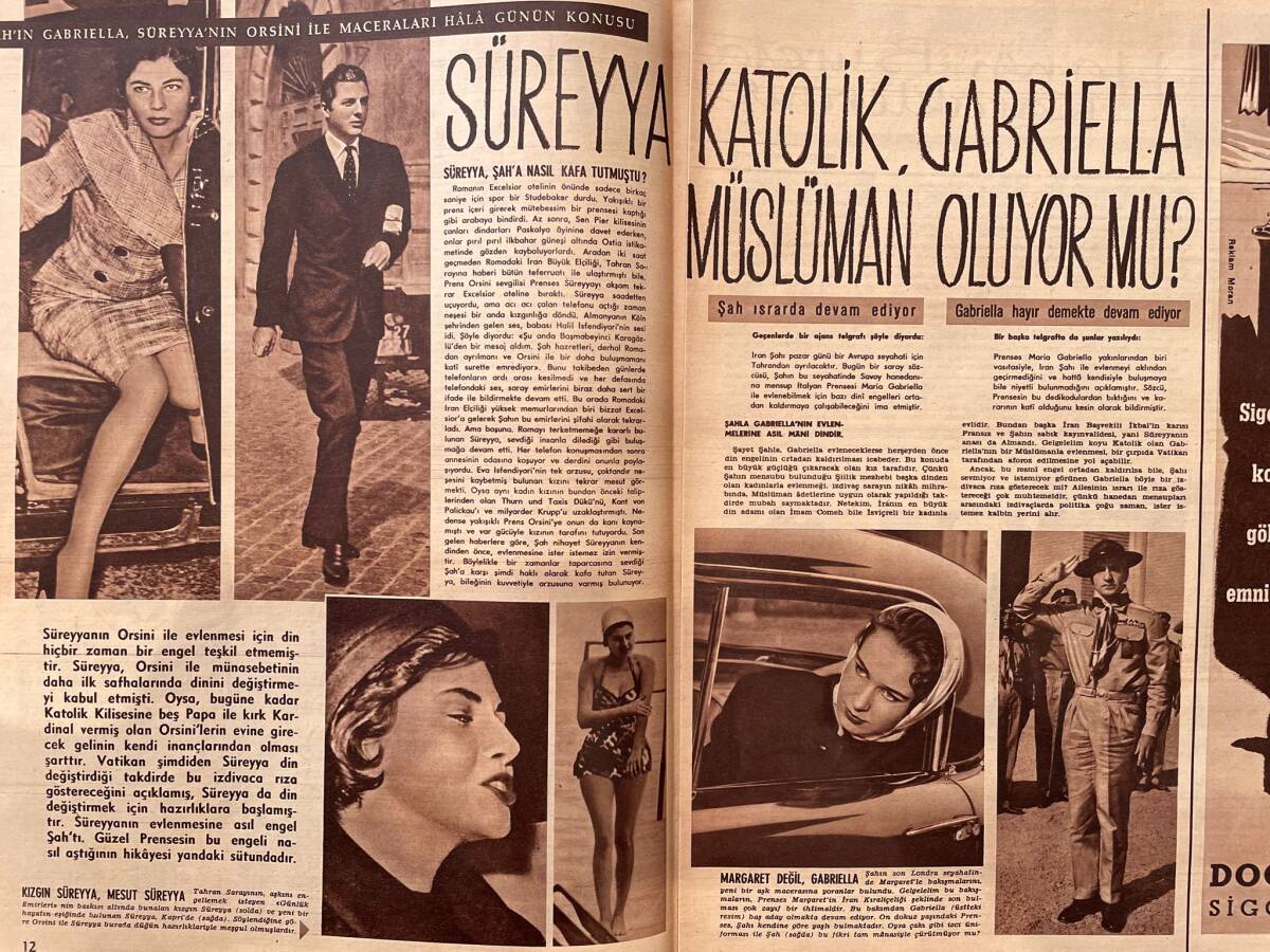 HAYAT Dergisi 15 Mayıs 1959 Sayı: 20 - Kapak: Mine Coşkun - Süreyya Katolik, Gabriella Müslüman Oluyor Mu NDR88997 - 2