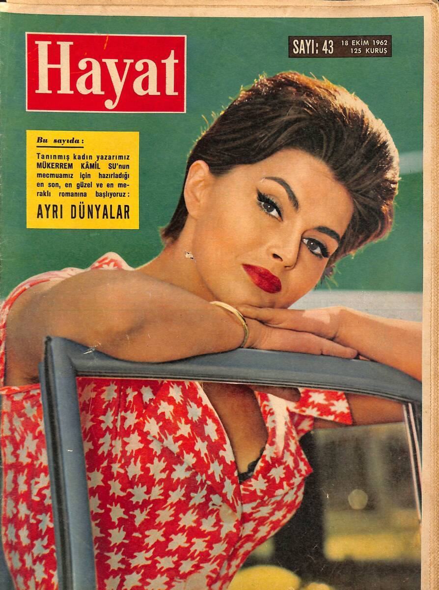 HAYAT DERGİSİ 18 Ekim 1962 Sayı: 43 - Kapak: Gudrun Schmidt - Kinsey'in Müthiş İddiaları Filme Alındı NDR89248 - 1