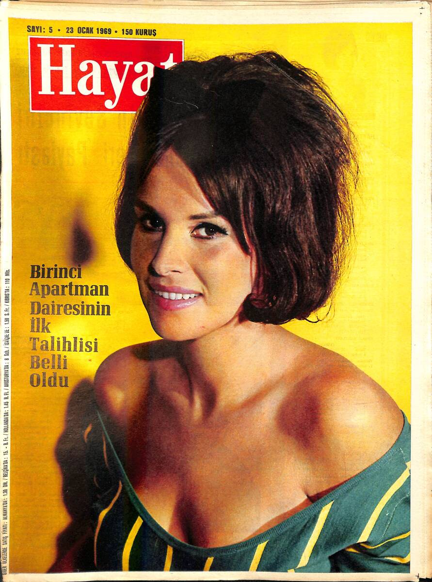 HAYAT DERGİSİ 23 Ocak 1969 Sayı: 5 Kapak: Antonella Lualdi - Tetik Ailesinin Sevincinin Hayat Muhabirleri Paylaştı NDR88545 - 1