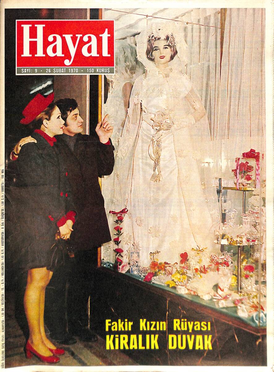 Hayat Dergisi 26 Şubat 1970 Sayı:9 - Beyazperdenin Minik Yıldızları, Sinop İli, İş Bankası Reklamı NDR88391 - 1