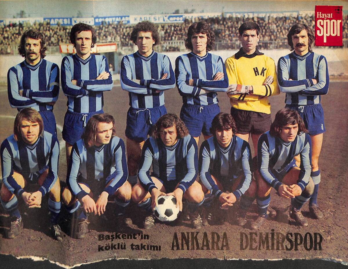 Hayat Dergisi Ankara Demirspor Oyuncu Kadrosu Poster KRT21100 - 1