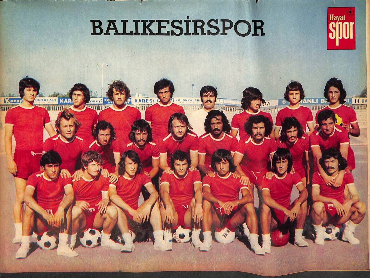 Hayat Dergisi Balıkesirspor Oyuncu Kadrosu Poster KRT21090 - 1