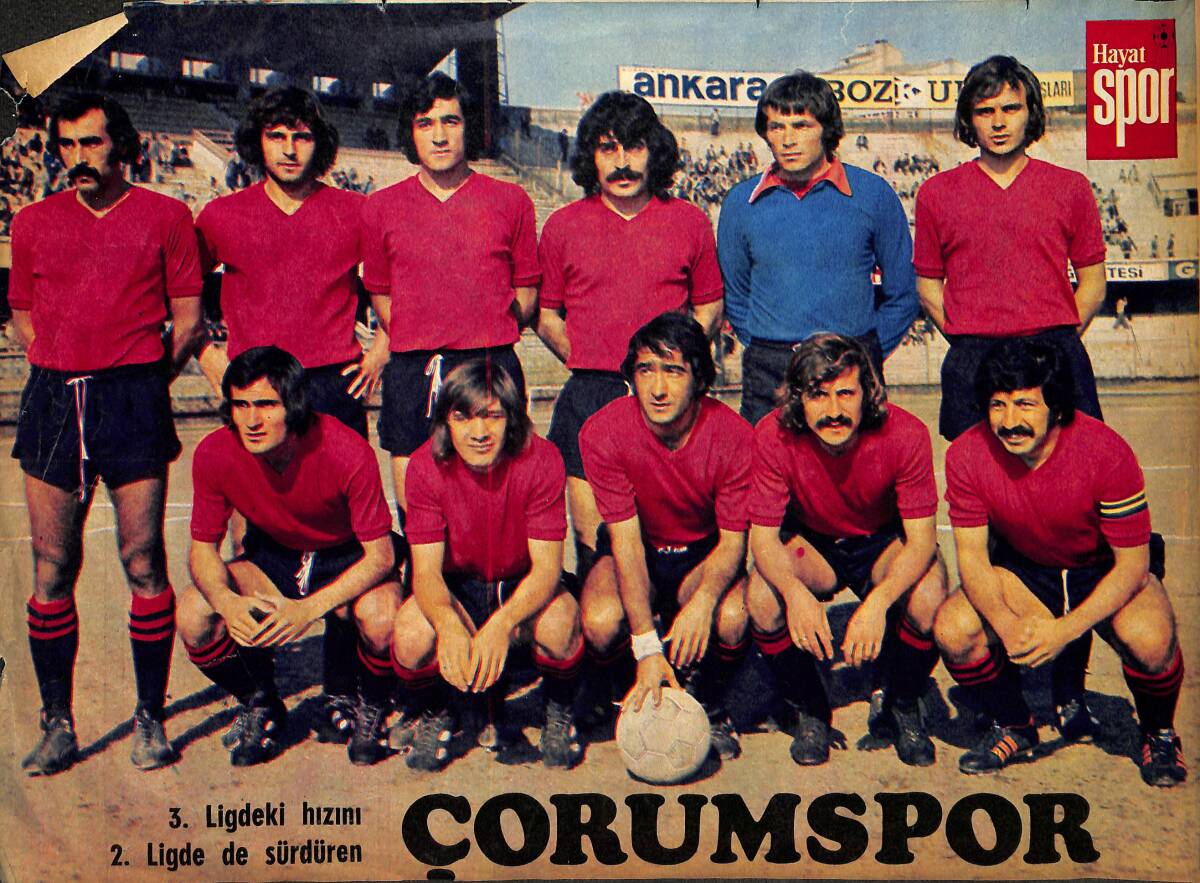 Hayat Dergisi Çorumspor Oyuncu Kadrosu Poster KRT21143 - 1