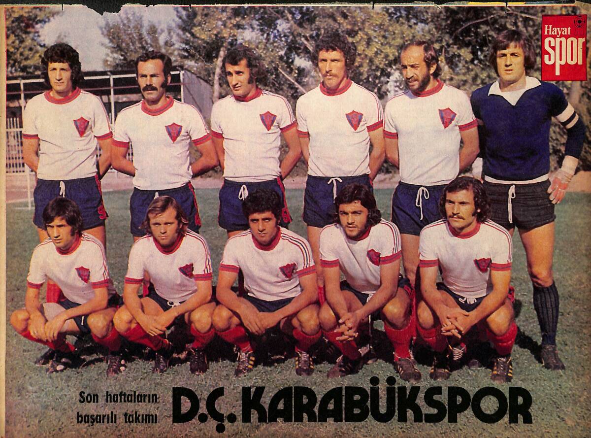 Hayat Dergisi D.Ç. Karabükspor Oyuncu Kadrosu Poster KRT21162 - 1