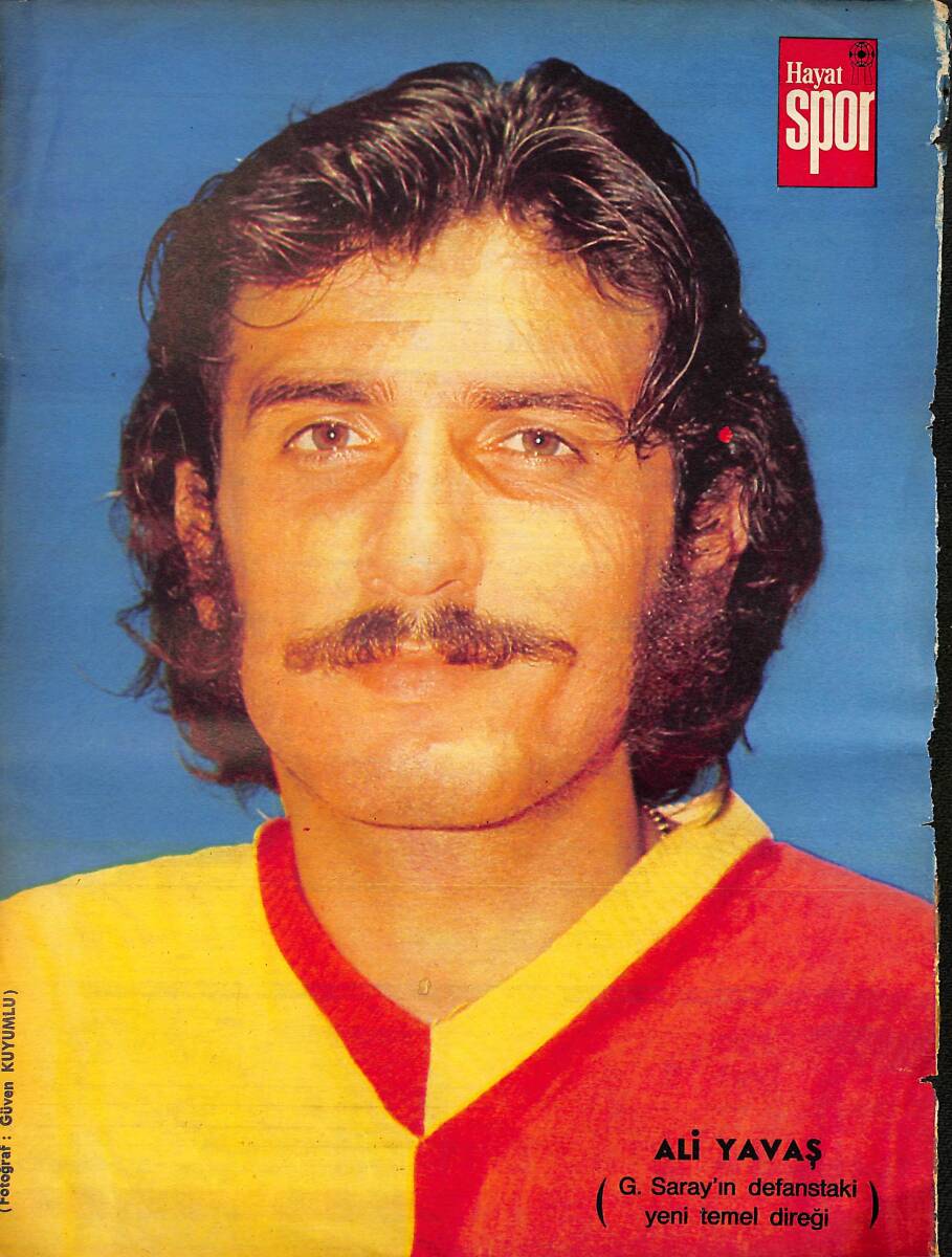 Hayat Dergisi Galatasaray Futbolcu Ali Yavaş Poster KRT21138 - 1