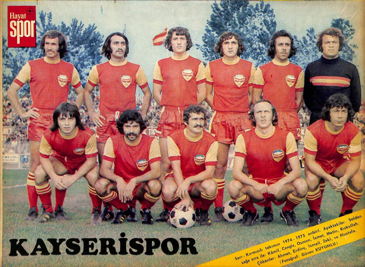 Hayat Dergisi Kayserispor Oyuncu Kadrosu Poster KRT21147 - 1