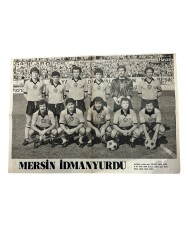 Hayat Dergisi Mersin İdmanyurdu-Bursaspor 1980-81 Sezonu Oyuncu Kadrosu Poster KRT23251 - 1