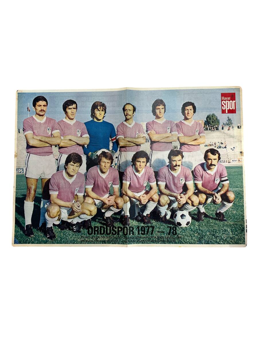 Hayat Dergisi Orduspor 1977-78 Sezonu Oyuncu Kadrosu Poster KRT23241 - 1