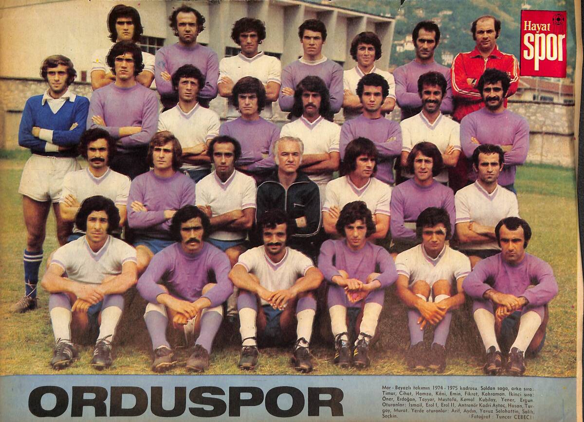 Hayat Dergisi Orduspor Oyuncu Kadrosu Poster KRT21112 - 1