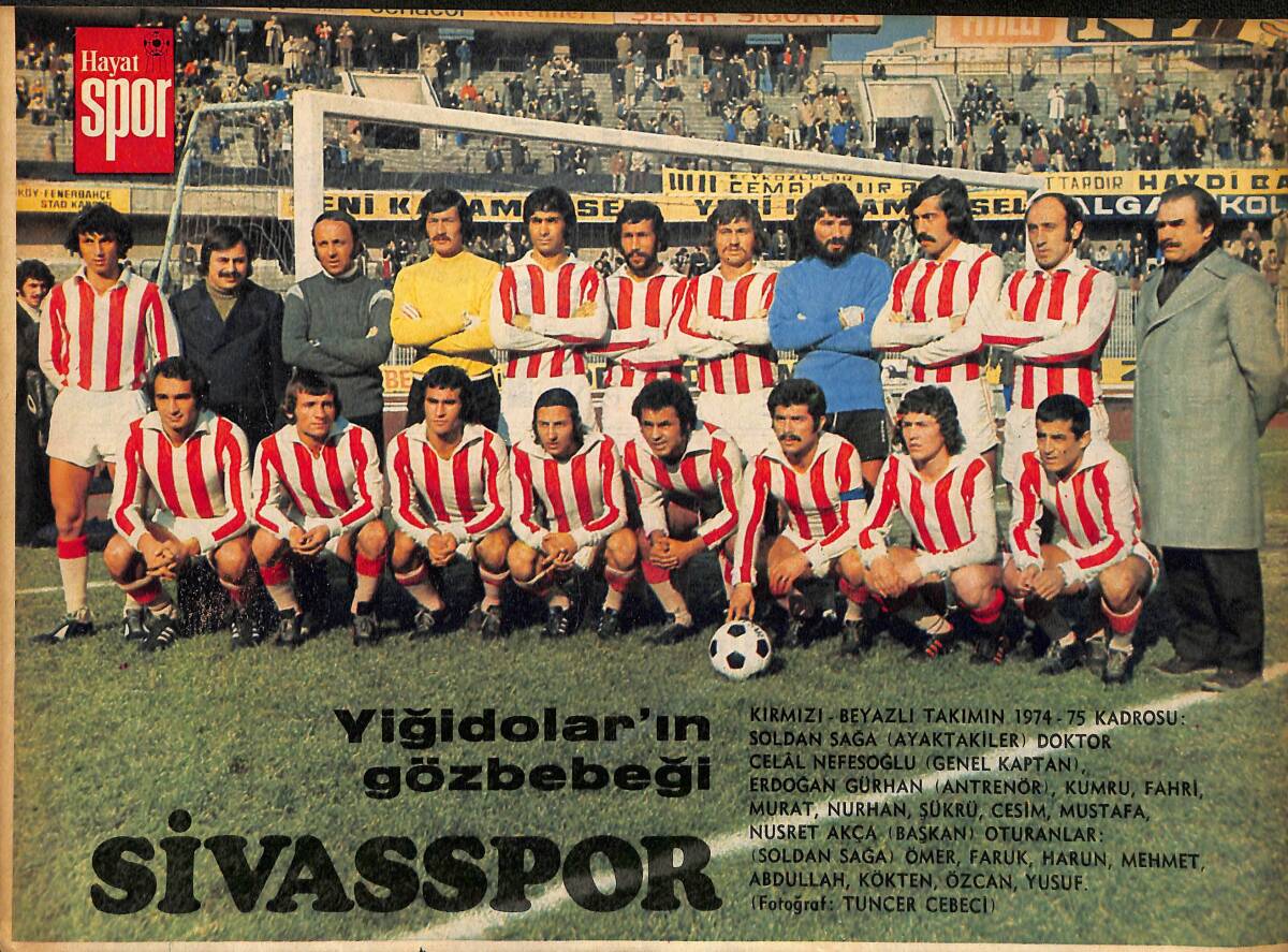 Hayat Dergisi Sivasspor Oyuncu Kadrosu Poster KRT21161 - 1