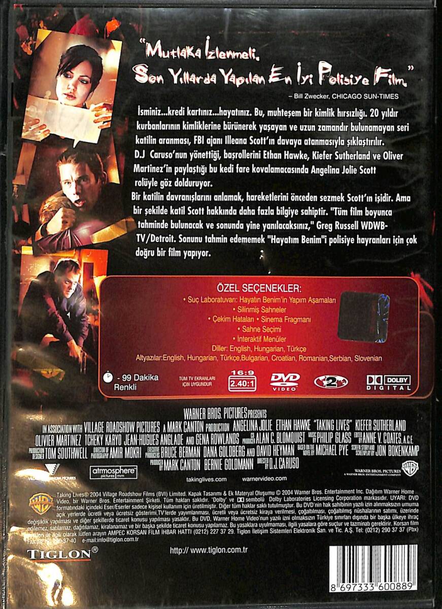 Hayatın Benim DVD Film (İkinci El) DVD2476 - 2