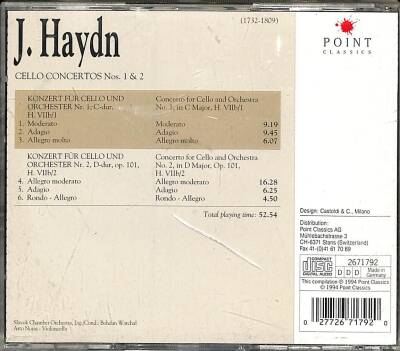 Haydn Cello Concertos* ( İkinci El ) CD Müzik CD1664 - 2