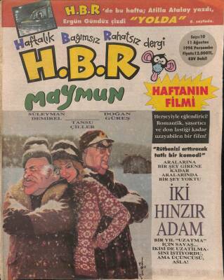 H.B.R Haftalık Bağımsız Rahatsız Dergi Sayı10 11 Ağustos 1994 NDR21109 - 1