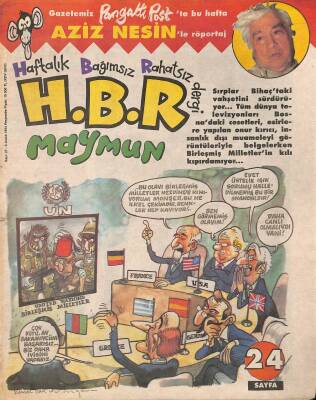 H.B.R Haftalık Bağımsız Rahatsız Dergi Sayı27 8 Aralık 1994 NDR21127 - 1