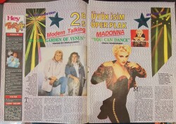 Hey Dergisi 30 Kasım 1987 - George Mıchael - Madonna - Ali Sezgin - Lorıs Reggıanı - T'pau - Poster 