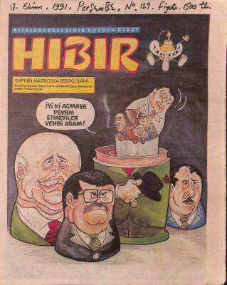 Hıbır Dergisi Sayı 129 Kıtalararası Sinir Bozucu Dergi 17 Ekim 1991 NDR20915 - 1