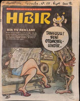 Hıbır Dergisi Sayı 138 Kıtalararası Sinir Bozucu Dergi 19 Aralık 1991 NDR20921 - 1