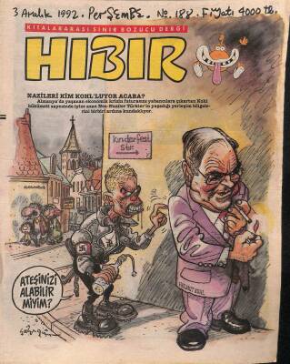 Hıbır Dergisi Sayı 188 Kıtalararası Sinir Bozucu Dergi 3 Aralık 1992 NDR20929 - 1