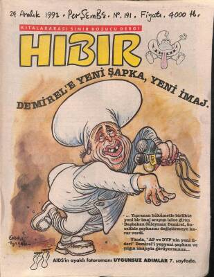 Hıbır Dergisi Sayı 191 Kıtalararası Sinir Bozucu Dergi 24 Aralık 1992 NDR20927 - 1