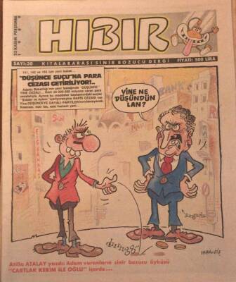 Hıbır Dergisi Sayı 30 Kıtalararası Sinir Bozucu Dergi 23 Kasım 1989 NDR20987 - 1