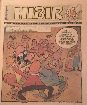 Hıbır Dergisi Sayı 39 Kıtalararası Sinir Bozucu Dergi 25 Ocak 1990 NDR20994 - 1