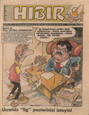 Hıbır Dergisi Sayı 71 Kıtalararası Sinir Bozucu Dergi 6 Eylül 1990 NDR20962 - 1