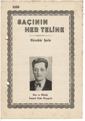 Hicazkar Şarkı - Saçının Her Teline Nota Kitapçığı EFM1983 - 4