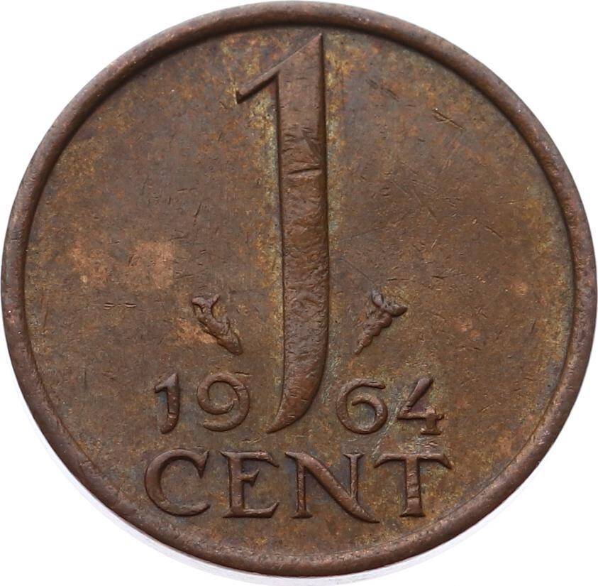 Hollanda 1 Cent 1964 ÇT+ *Queen Juliana* YMP6917 - 1