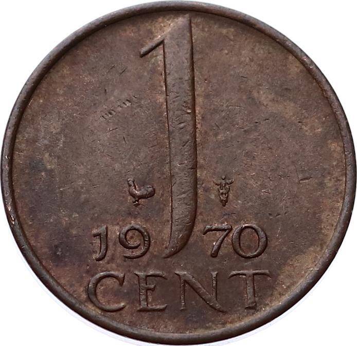 Hollanda 1 Cent 1970 ÇİL *Queen Juliana* YMP6144 - 1