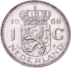 Hollanda 1 Gulden 1968 ÇÇT *Juliana* YMP10736 - 1