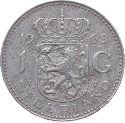 Hollanda 1 Gulden 1968 ÇT YMP2354 - 1